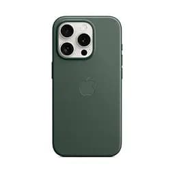 Чехол для Apple iPhone 15 Pro, FineWoven Case with MagSafe, зеленый, защитная накладка из материала FineWoven, противоударный, для iPhone, защита всего корпуса, поддержка беспроводной зарядки и MagSafe, (ARM71983)