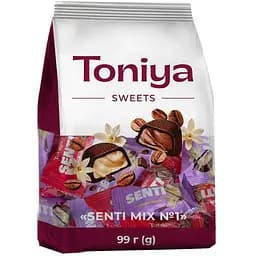 Цукерки Toniya Senti Mix №1 з кавою та ваніллю 99 г
