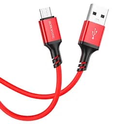 Кабель Borofone BX83 USB to MicroUSB 1 м червоний