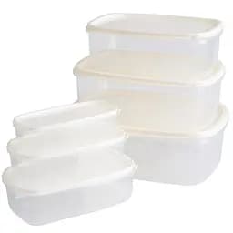 Набор пищевых контейнеров Violet House 0496 BEJ 6 шт. (0496 BEJ прям. наб. LARGE)
