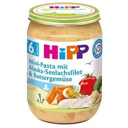 Пюре HiPP Овощи с морской рыбой, 190 г