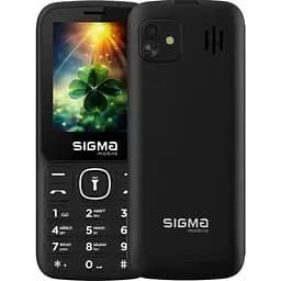 Мобильный телефон Sigma mobile X-style 242 Lucky, черный, 2 Mini-SIM, дисплей 2.4" (240х320), SC6531E, MicroSD (до 32 ГБ), FM