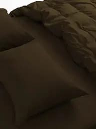 Комплект постільної білизни Good-Dream Сатин Chocolate євро коричневий (GDSCBS200220)