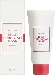 Очищувальна глиняна маска для обличчя I'm From Beet Purifying Mask 30 г - мініатюра 2