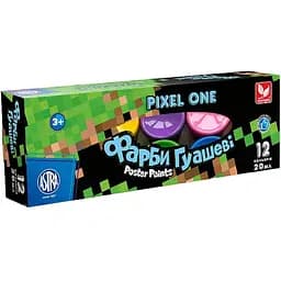 Фарби гуашеві Школярик Pixel One 12 кольорів по 20 мл 301221006-UA