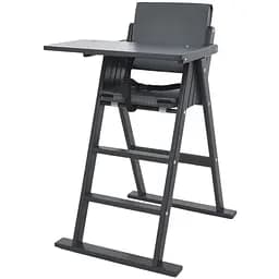 Стульчик для кормления Step up графит, 3-х точ.ремни, черный