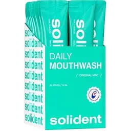Набір ополіскувачів для ротової порожнини Solident Original mint 200 мл (20 стіків по 10 мл)