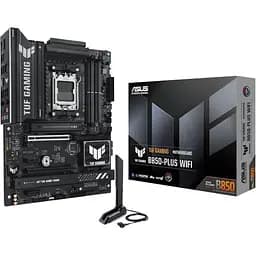 Материнська плата AM5 Asus TUF GAMING B850-PLUS WIFI, B850, 4xDDR5, Int.Video (CPU), 4xSATA3, 3xM.2, 1xPCI-E 5.0 x16, 1xPCI-E 4.0 x16, 2xPCI-E 4.0 x1, ALC1220P, Realtek 2.5Gb, WiFi 7, Bluetooth 5.4, 10xUSB 3.2 / 6xUSB 2.0, HDMI/DP, ATX