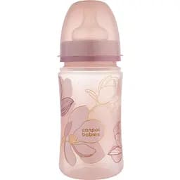 Уцінка. Пляшка антиколікова з широким отвором Canpol babies Easystart Gold 240 мл рожева 