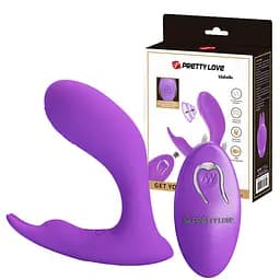 Вібростимулятор PRETTY LOVE Idabelle Purple, 12 функцій вібрації, 12 налаштувань імпульсних хвиль, бездротовий PRETTY LOVE BI-300052W 98567