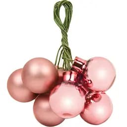 Елочная игрушка House of Seasons 2 см 1 шт темно-розовая (8720362102595)