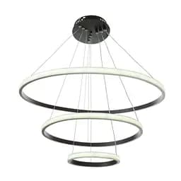 Люстра Brille стельова підвісна в хол LED BR-951S/3 78W WW BK - мініатюра 5