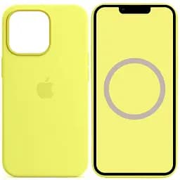 Чохол Epik Silicone case AAA with Magsafe and Animation для Apple iPhone 13 Pro 6.1 Жовтий/Lemon Zest