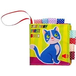 Развивающая мягкая книга Книжковий хмарочос Котик Няв-Няв 8 рисунков 823444