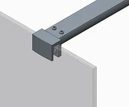 Душова перегородка Koer SR SP01-90x200-TR-01 Walk-In прозоре скло Easy Clean 8 мм, хром KR5392, прозоре, хром - мініатюра 4