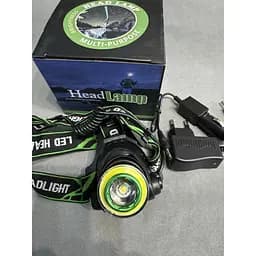 Ліхтар на голову Head Lamp WD 419 Cree T6 акумуляторний для риболовлі 18650 х 2 - мініатюра 3