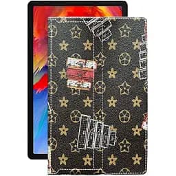 Чехол StatusCASE из экокожи для планшета Lenovo Pad Plus 2021 Луи-Витон-коричневый