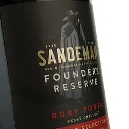 Вино портвейн Sandeman Porto Founders Reserve, червоне, солодке, 20%, 0,75 л - мініатюра 3