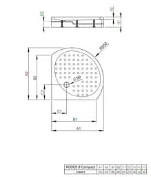 Душовий піддон Radaway Rodos B 90x90 Compact 4D99155-03 - мініатюра 6