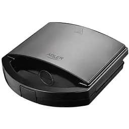 Контактный гриль электрический Adler AD 3068 1000 Вт со съемными пластинами