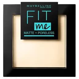 Пудра Maybelline New York Fit me Matte&Poreless PWD, відтінок 110 (Порцеляновий), 9 г (B3160200)