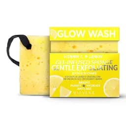 Губка для ніжного відлущування Biovene Glow Wash Gentle Exfoliating Vitamin C & Lemon Gel-Infused Sponge 75 г - мініатюра 2