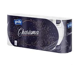 Grite Charisma Luxury, 8 рул., Туалетний папір Грите Харизма Люксери, 4-х шаровий