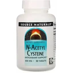 Аминокислота Source Naturals N-Аcetyl Cysteine 600 mg, 30 таблеток