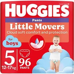 Набор одгузники-трусики для мальчиков Huggies Pants Little Movers 5 (12-17 кг) 96 шт.