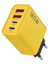 Зарядное устройство 120W (2×USB+2×Type-C, PD) 