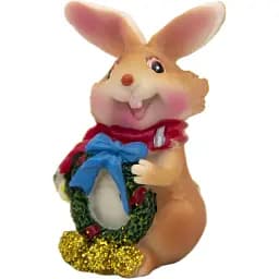 Декоративна новорічна фігурка Devilon Кролик 3 см в асортименті (440238-1)
