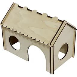 Будинок для гризунів Lucky Pet №105 бежевий 25x14x18 см