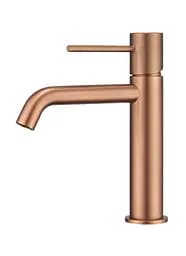 Смеситель для умывальника Imex Monza PVD матовое розовое золото BDM039-1ORC Теплый закат