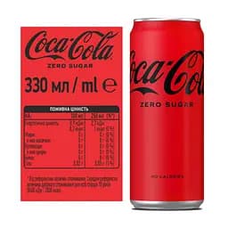 Напій Coca-Cola Zero 0.33 л (692606) - мініатюра 3