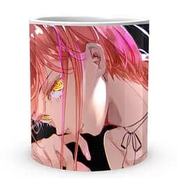Кухоль GeekLand Chainsaw Man Людина Бензопила Макіма CM 02.07 330 мл білий - мініатюра 2