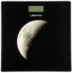 Ваги підлогові Liberton LBS-0801, Black, LCD-дисплей, максимальна вага 180кг, точність вимірювання 50г, матеріал поверхні ударостійке скло, індикатор заряду, індикатор перевантаження, живлення 2*AAA 1,5V (у комплекті)