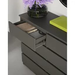 Комод в спальню MebelStar Нео 8Ш 120x43x98 см Антрацит (MBS-1097) - мініатюра 3