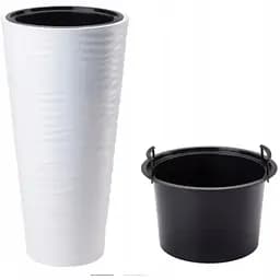 Горщик для квітів Form-Plastic Sahara slim-40 63 л білий (2724-011)