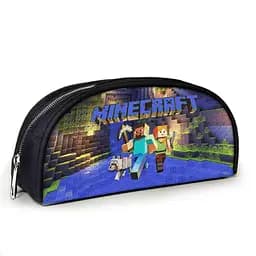 Пенал школьный Minecraft Крипер 23х10х8 см с принтом для мальчика (02827)