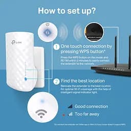 TP-Link Повторювач Wi-Fi сигналу RE190 AC750 OneMesh - мініатюра 5