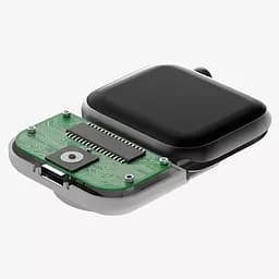 Портативний ЗП Charging Soft Case for Apple Watch 44/45mm 1200 mAh Moon White - мініатюра 4