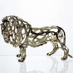 Декоративна фігурка Yiwu Lion 29х11х20 см металева статуетка колекційна для дому декор на камін HP-7-14