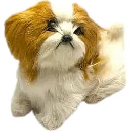 Собака штучне хутро 12,5х15х7,5 см
