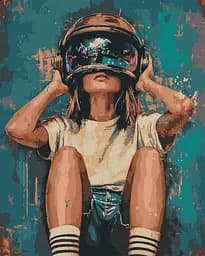 Набір для розпису по номерах Простір в очах, Ideyka, 40x50 см, КНО8548