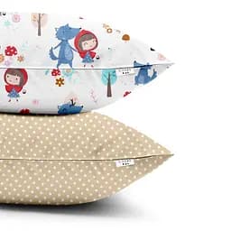 Набір наволочок Cosas Red riding hood 40х60 см бежевий (SetPillow_RedRidingHood_DotsBeige_40х60) - мініатюра 4