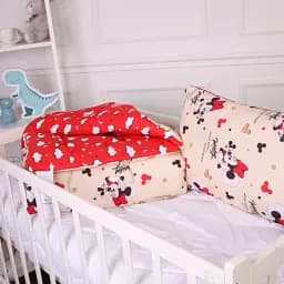 Набір антиалергенний MirSon зима Kids Time 20-0027 Mine mouse 140x205 см бавовна: ковдра з подушкою (2200009664083)
