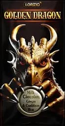 Шоколад молочний Lorizio з родзинками, імбирем та ромом "GOLDEN DRAGON" 100 г