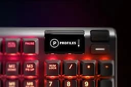 Клавіатура ігрова механічна SteelSeries Apex 5 (Blue Switch) UA OLED Smart Display (64532) - мініатюра 2