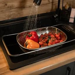 Друшляк-сито на раковину для миття продуктів 34*23,5*9 см Zhongjing HP-19-17 - мініатюра 12
