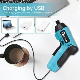 Електрична викрутка 3,6 В з живленням від батареї USB-зарядка 3 Нм  Електроінструменти для свердління Акумуляторна викрутка з CRV - мініатюра 3